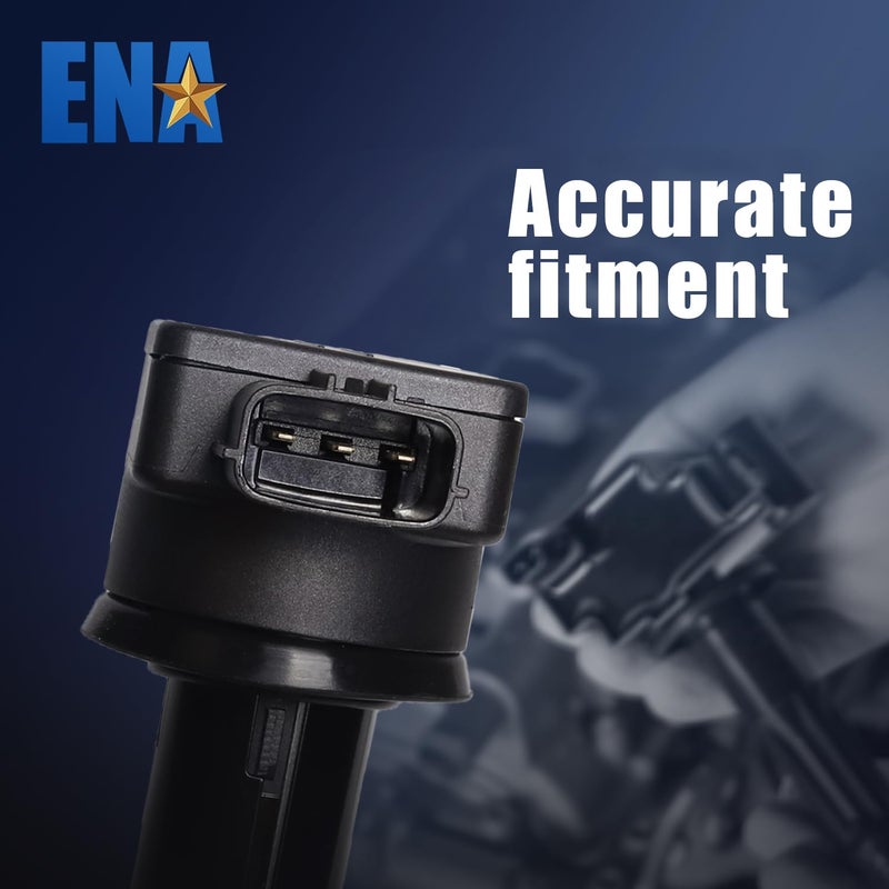 ENA Ignition Coil Pack and Platinum Spark Plug Set of 6 Compatible with Mitsubishi 2004 2005 2006 2007 2008 Endeavor and 2004 Galant V6 3.8L Replacement for C1505 UF481 - Image 4